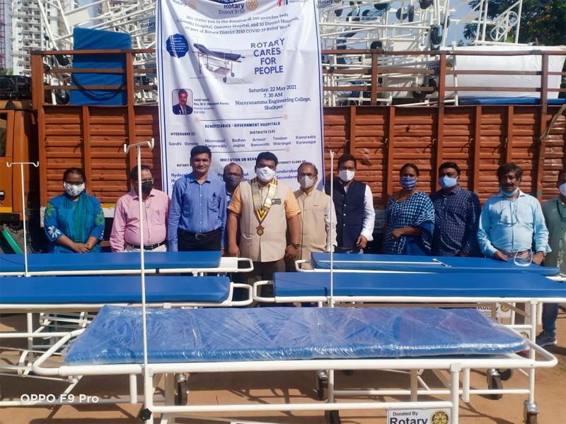 Rotary Club Donation of Stretcher Beds