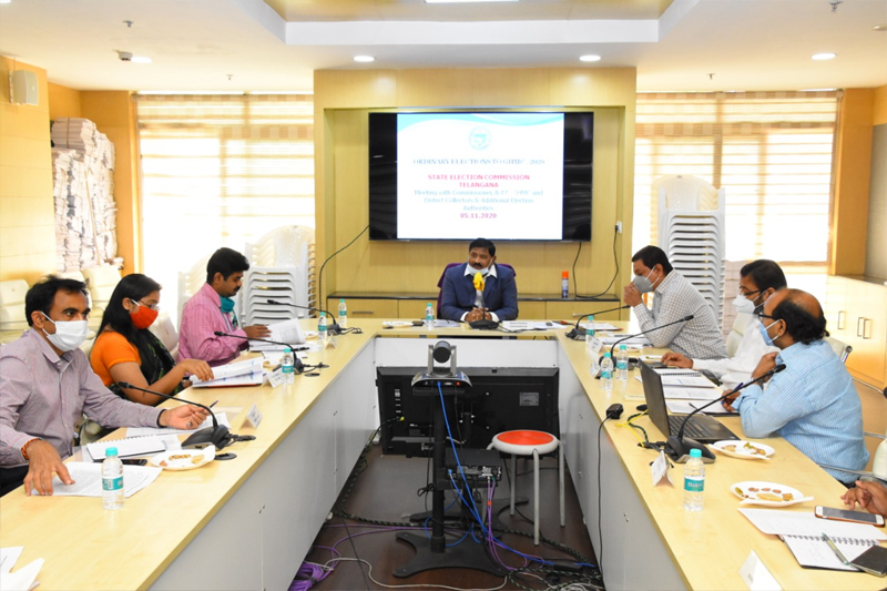 SEC Review Meeting on GHMC Election