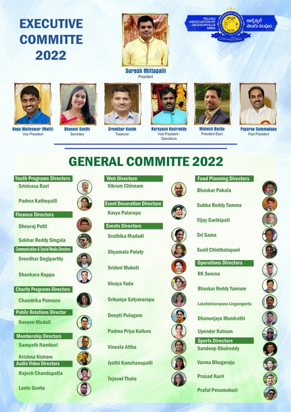 TAJA Executive Committee 2022