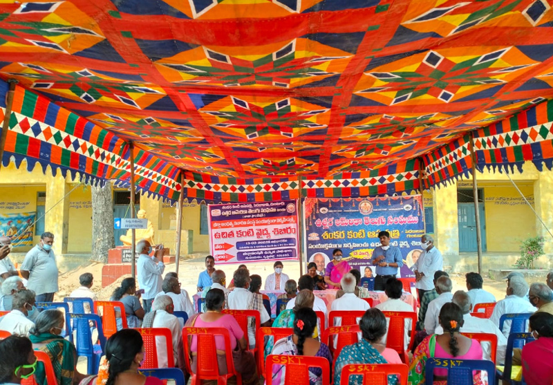 TANA Free Eye Camp in Gampalagudem 13 Mar 2022