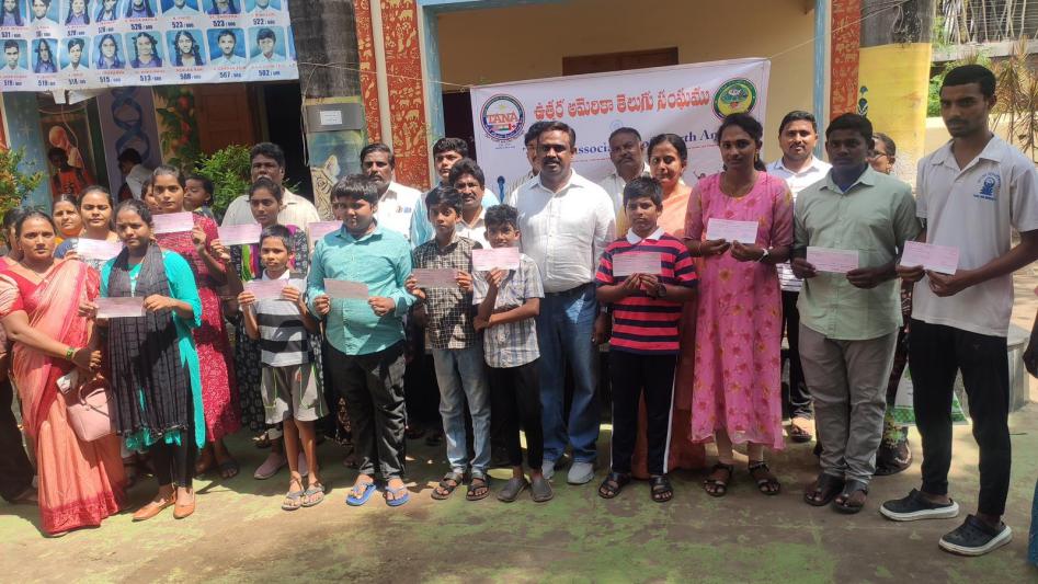 TANA Scholarships to the Students in Penamaluru 1 Oct 2023