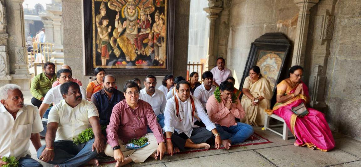 TANA Team Visits Yadadri Temple 17 Dec 2022