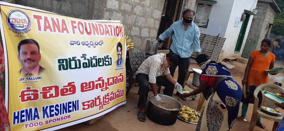 TANA Donates Lunch in Vijayawada 7 May 2020