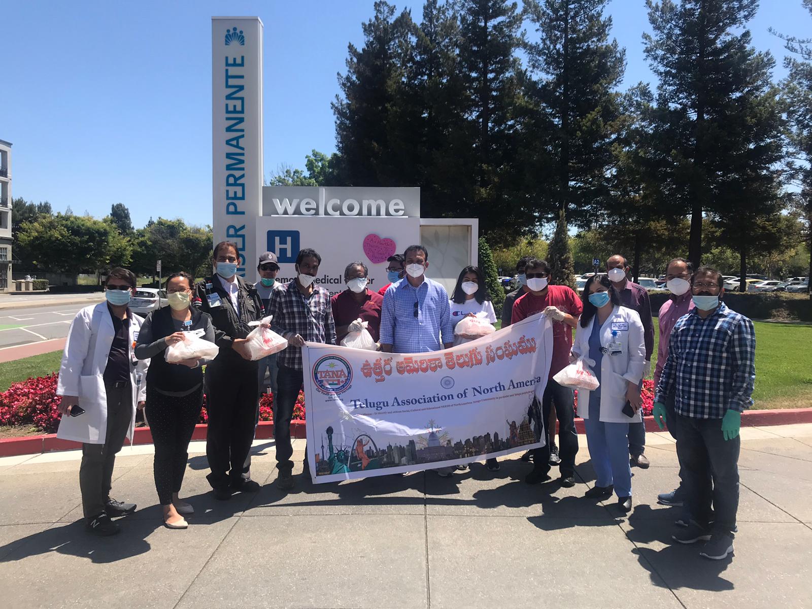 TANA Distributed Lunch Boxes in Fremont 4 May 2020