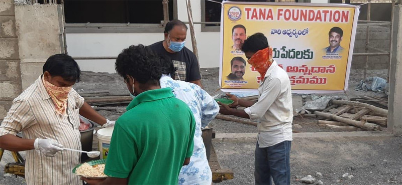 Raja Kasukurthi Provided Food for Wage Workers in Vij 29 Apr 2020