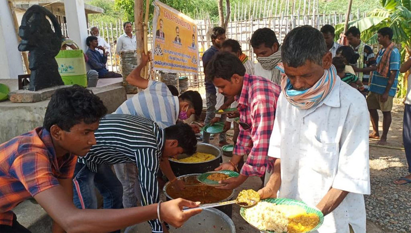 TANA Donates Food in Marripalam and Chintala 13 May 2020