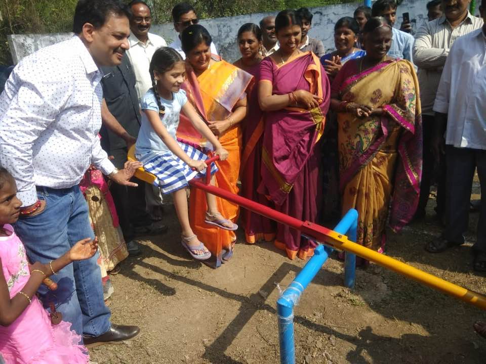 TANA & Ravi Samineni sponsored Play ground equipment at Matoorupeta