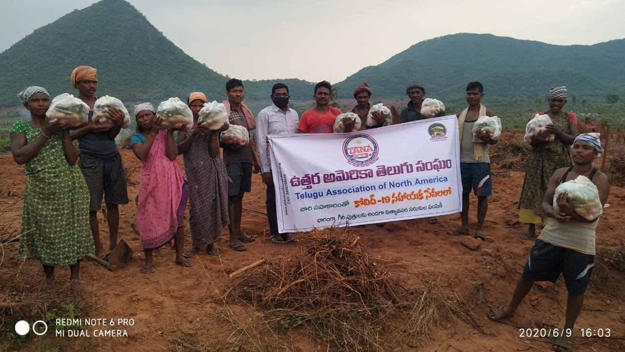 TANA Donated Groceries in Vizianagaram Dt 10 Jun 2020