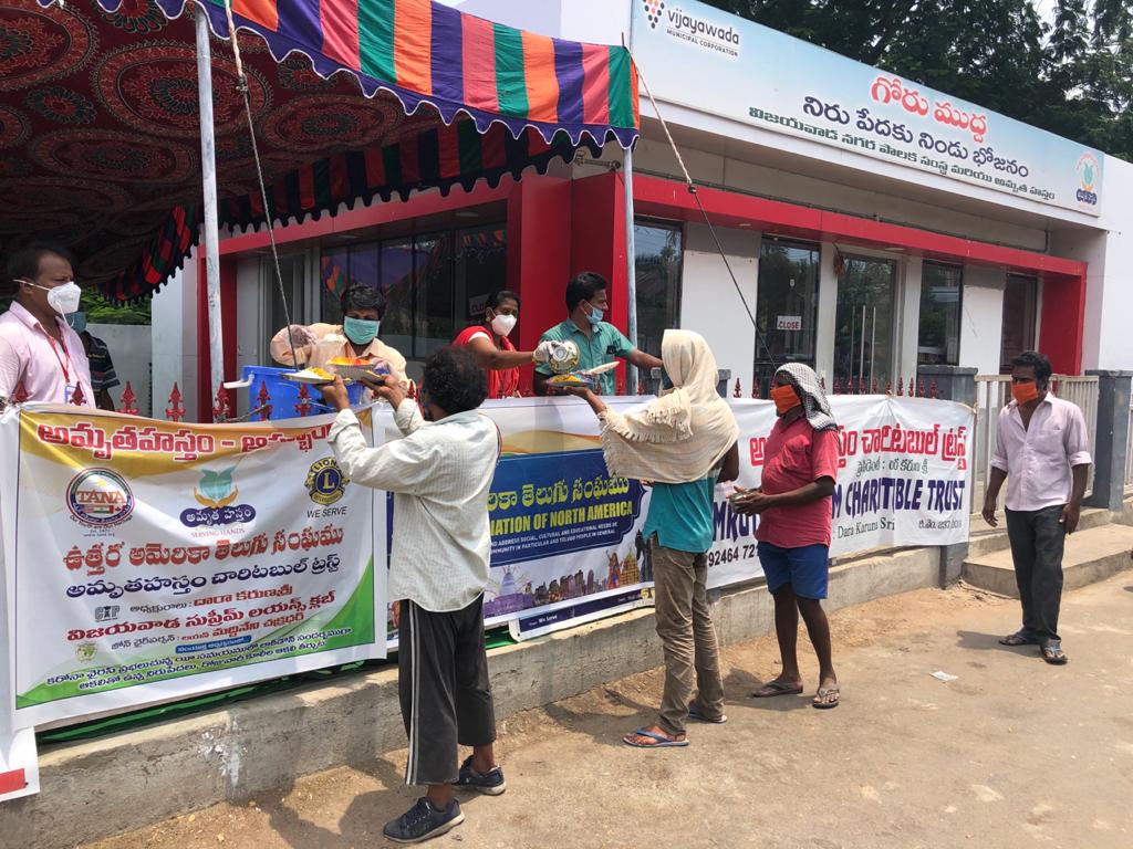 TANA Distributed Food in Vijayawada 16 May 2020