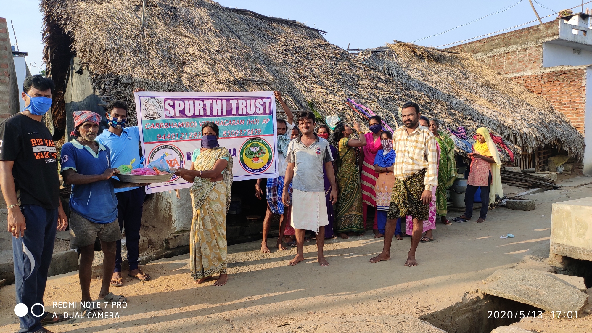 TANA Distributed Vegetables in Vijayanagaram Dt 14 May 2020