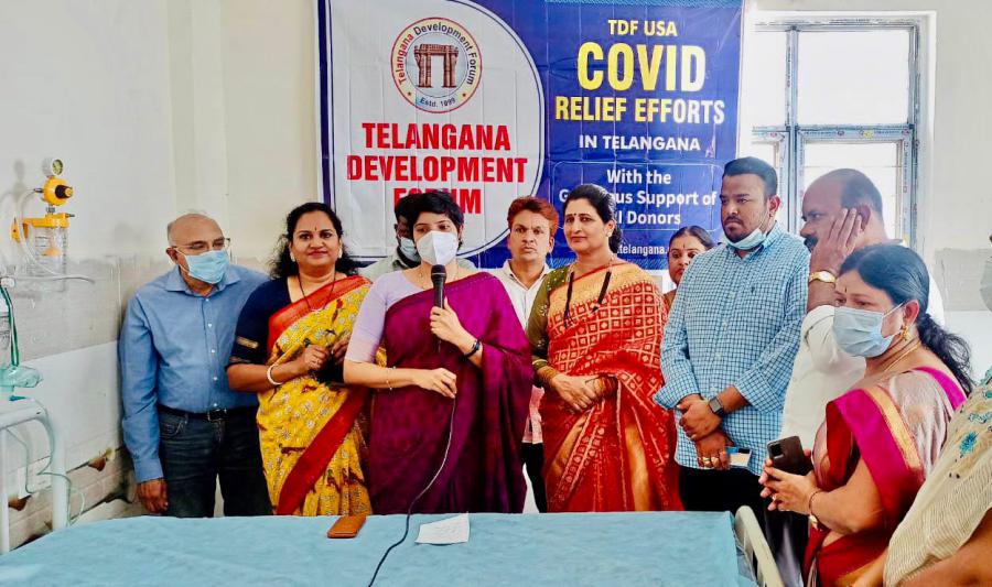 TDF USA Covid Relief Efforts in Telangana 27 Dec 2021