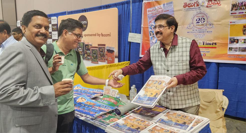 Telugu Times Stall at TANA Conference 8 July 2023