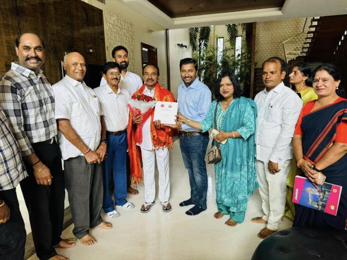 TTA Leaders Meet Etela Rajender 24 Apr 2024