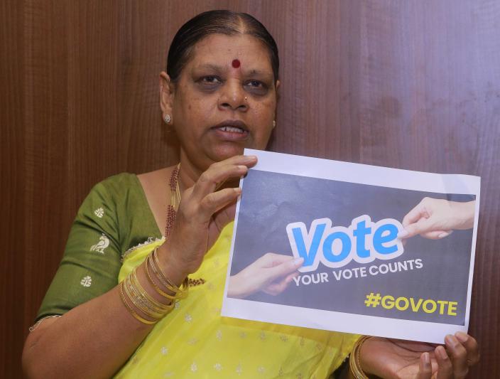 Vasavi Club of Buddhapurnima organised #GoVote