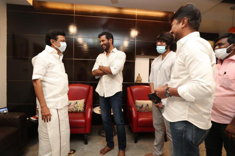 Vishal Meets CM Stalin