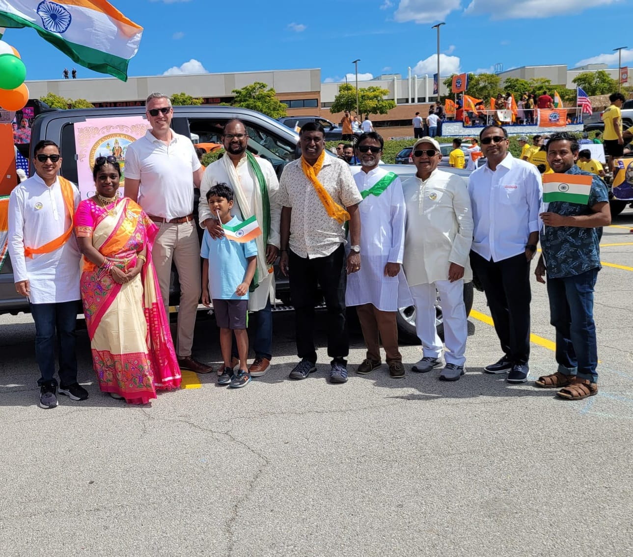 Chicago Andhra Association Participates India Day Parade