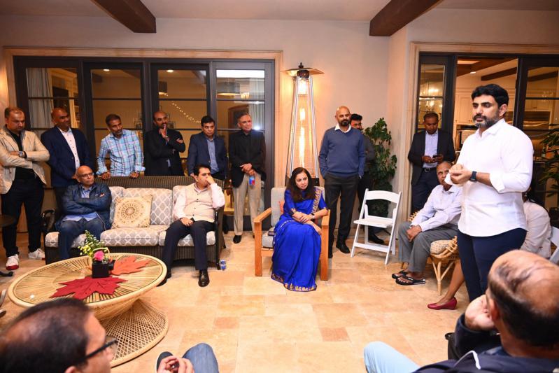 Nara Lokesh at San Francisco industrialists Conference
