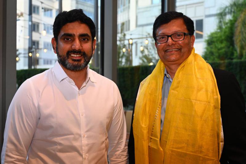 Nara Lokesh Meets Sales Force President