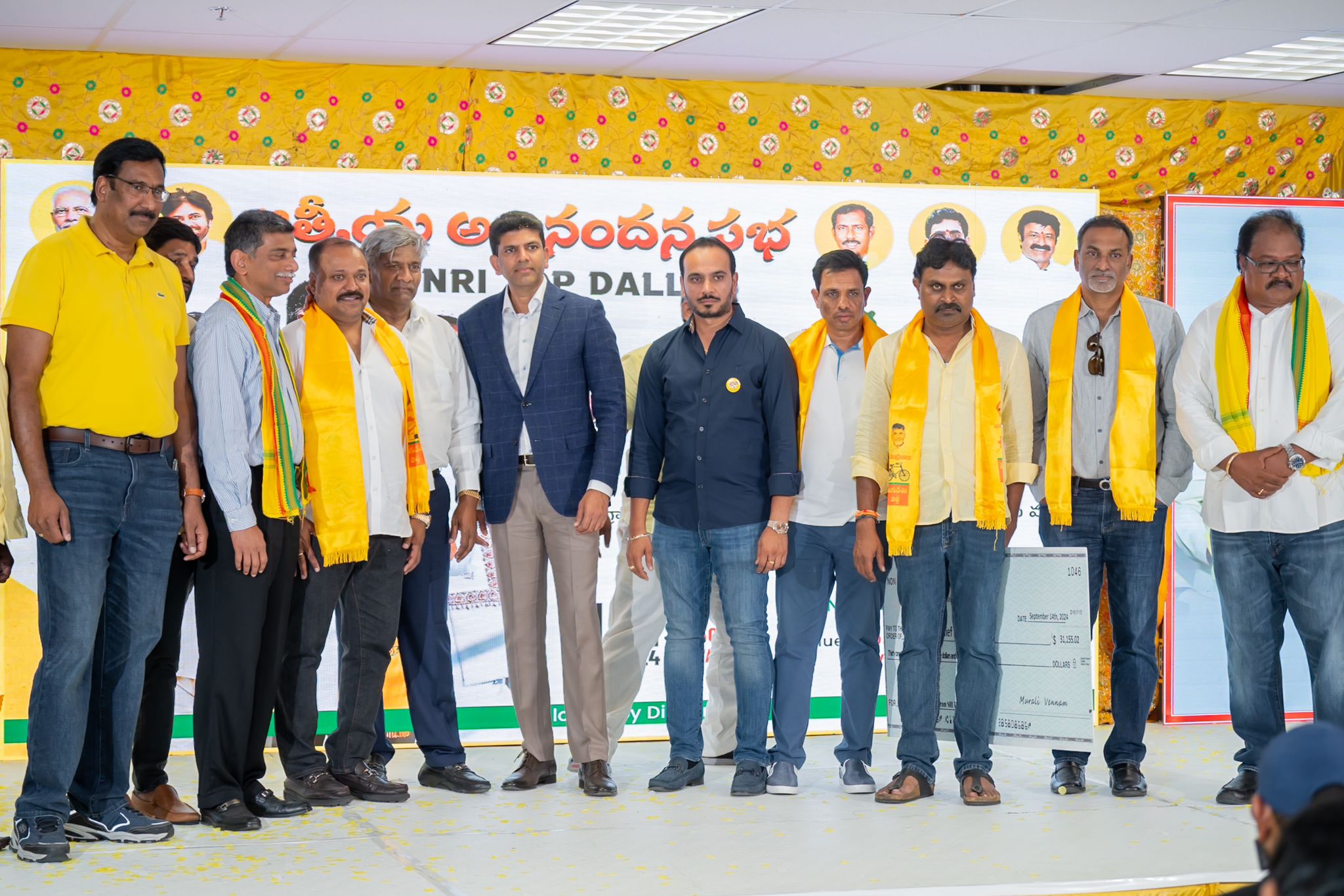 NRI TDP Felicitates Dr Pemmasani in Dallas