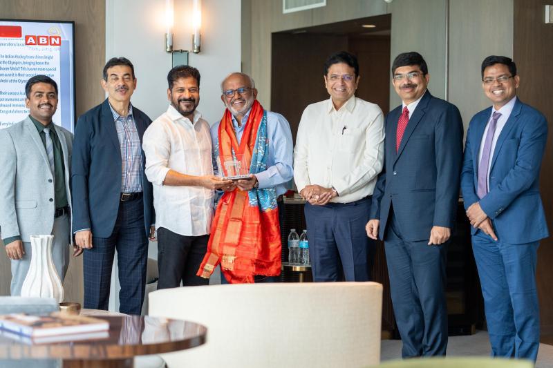 Revanth Reddy Meets Adobe CEO Shantanu Narayen