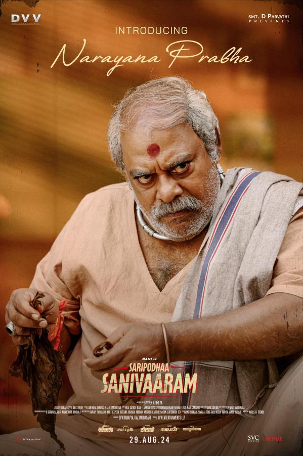 Saripodhaa Sanivaaram Movie Posters