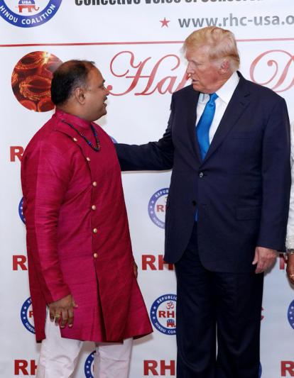 Satish Vemana with Donald Trump