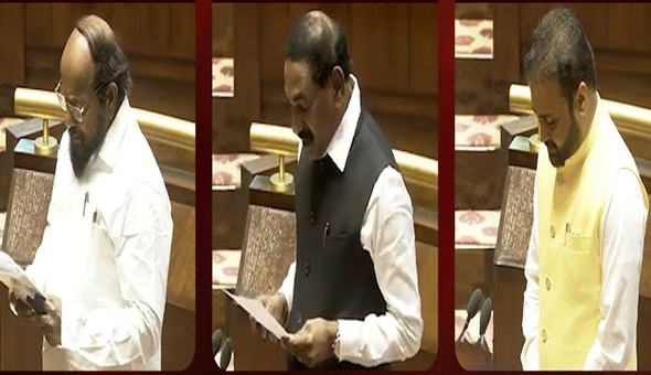 Rajya Sabha: రాజ్యసభ సభ్యులుగా ముగ్గురి ప్రమాణ స్వీకారం