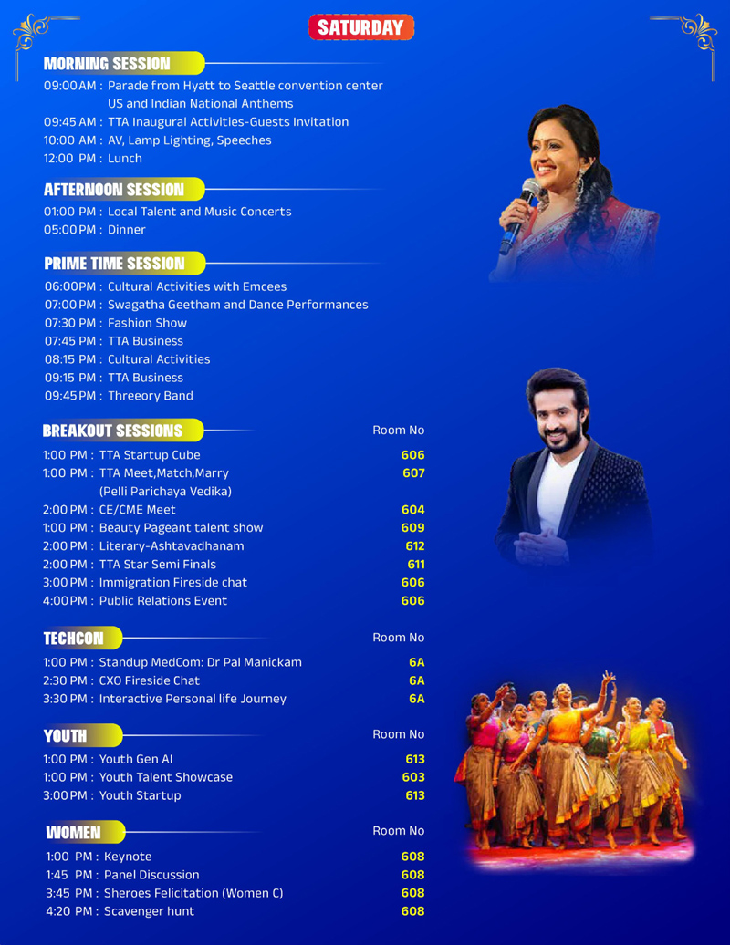 TTA Mega Convention 2024 Schedule