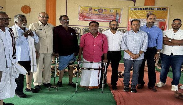 TTA: జన్మభూమికి మోహన్‌ రెడ్డి పాటలోళ్ళ సేవ… 110 మందికి కృతిమ అవయవాల పంపిణీ