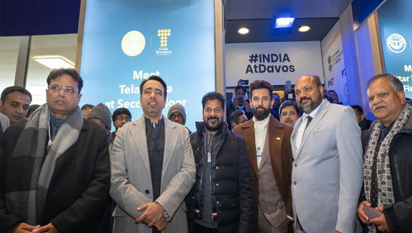 Davos: దావోస్‌లోని తెలంగాణ పెవీలియన్‌లో కేంద్ర మంత్రుల సందడి