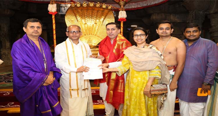 Tirumala  :తిరుమల శ్రీవారికి రూ.6. కోట్ల విరాళం