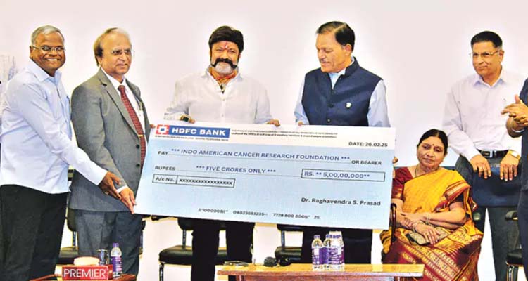 Basavatarakam : బసవతారకం పరిశోధన కేంద్రానికి ఎన్‌ఆర్‌ఐ దంపతులు  రూ.10 కోట్ల విరాళం