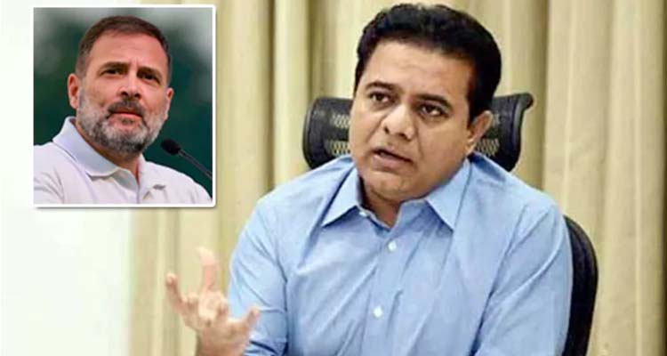 KTR : కంగ్రాట్స్‌ రాహుల్‌.. మరోసారి బీజేపీని