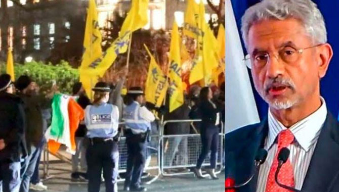 London: జై శంకర్ పర్యటనలో ఖలిస్తానీ(Khalistan) వాదుల కలకలం… London: జై శంకర్ పర్యటనలో ఖలిస్తానీ(Khalistan) వాదుల కలకలం…
