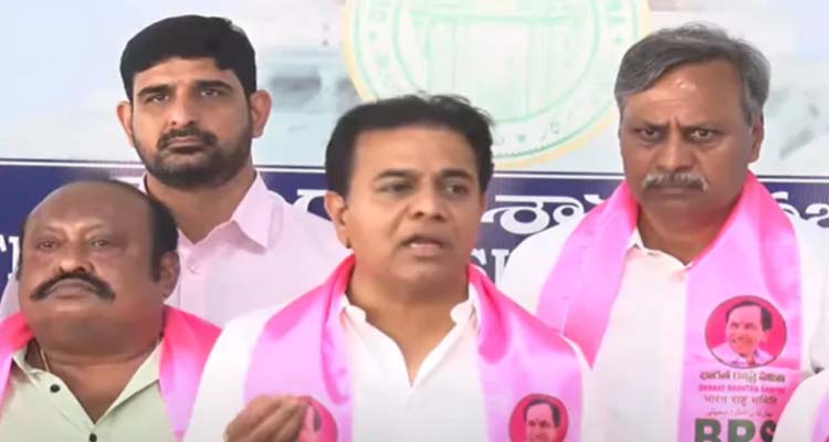 KTR: కాంగ్రెస్‌ నేతల ప్రెస్‌మీట్‌ లా గవర్నర్‌ ప్రసంగం : కేటీఆర్‌
