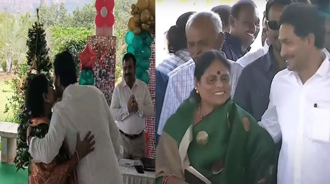 Jagan: కుటుంబ కలహాల మధ్య తల్లిని కలిసిన జగన్ ..వైరల్ అవుతున్న వీడియోలు..