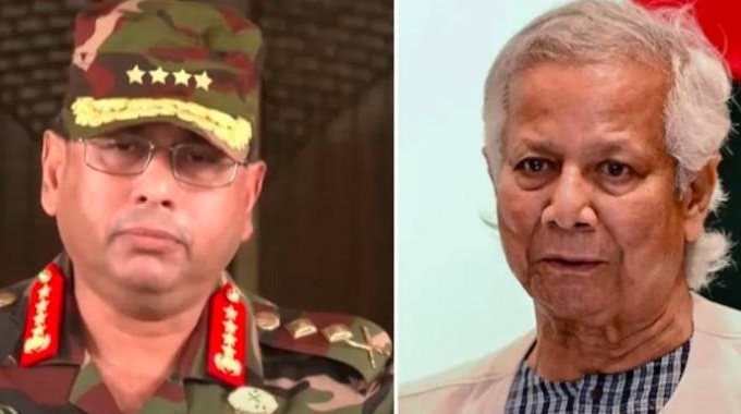 Bangladesh: బంగ్లాదేశ్ ఆర్మీ చీఫ్ టార్గెట్..? యూనస్ తో కలిసి ఐఎస్ఐ ప్లాన్స్..?.. Bangladesh: బంగ్లాదేశ్ ఆర్మీ చీఫ్ టార్గెట్..? యూనస్ తో కలిసి ఐఎస్ఐ ప్లాన్స్..?..