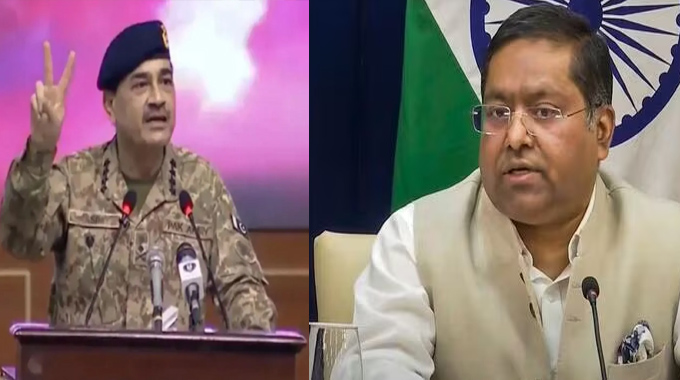 Kashmir: కశ్మీర్‌పై పాక్ ఆర్మీ చీఫ్ వ్యాఖ్యలపై ఘాటుగా స్పందించిన భారత్