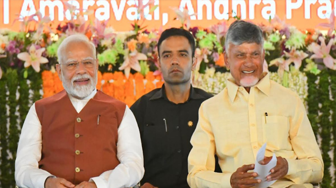 Modi: ప్రగతికి సహకరిస్తాం.. అమరావతి రాజధాని పునర్నిర్మాణ ప్రారంభోత్సవంలో ప్రధాని నరేంద్రమోదీ