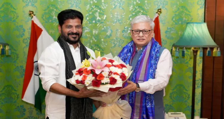 Jishnu Dev Verma:గవర్నర్‌ జిష్ణుదేవ్‌ వర్మతో సీఎం రేవంత్‌రెడ్డి భేటీ