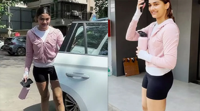 Saiee Manjrekar: పొట్టి నిక్కరులో సెగలు రేపుతున్న సయీ Saiee Manjrekar: పొట్టి నిక్కరులో సెగలు రేపుతున్న సయీ