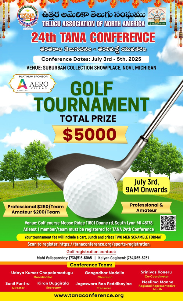 TANA Golf Tournament on July 3