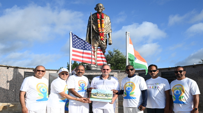 Dallas: డాలస్‌లో ఉత్సాహంగా అంతర్జాతీయ యోగా దినోత్సవం