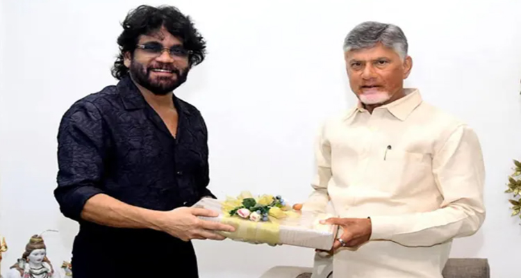  Chandrababu:  సీఎం చంద్రబాబును కలిసిన సినీ  నటుడు నాగార్జున
