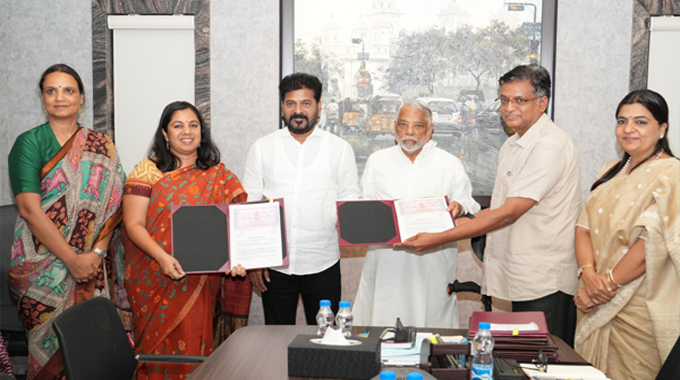 Revanth Reddy: ముఖ్యమంత్రి సమక్షంలో ప్రముఖ NGO సంస్థలతో MOU కుదుర్చుకున్న రాష్ట్ర విద్యాశాఖ