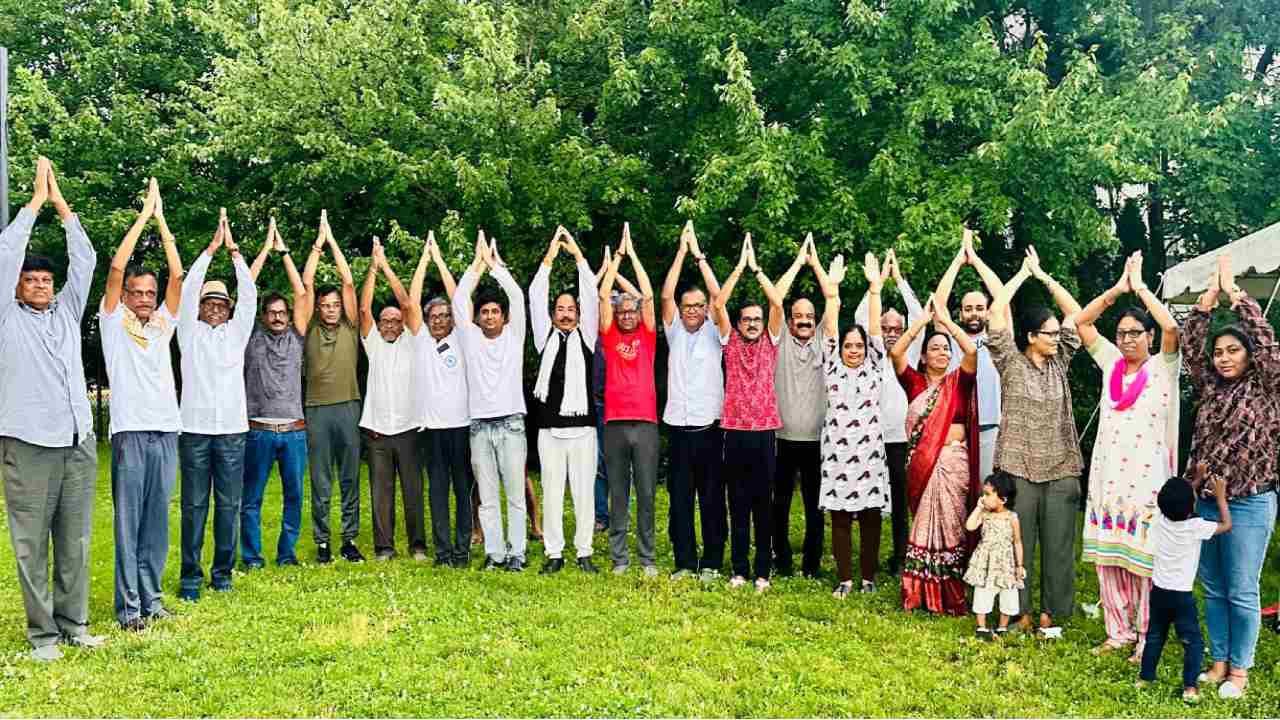 Washington: వాషింగ్టన్‌లో ప్రవాస భారతీయుల ఆధ్వర్యంలో యోగా