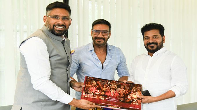 Delhi: ముఖ్య‌మంత్రి రేవంత్ రెడ్డితో ప్ర‌ముఖ సినీ న‌టుడు అజ‌య్ దేవ‌గ‌ణ్‌
