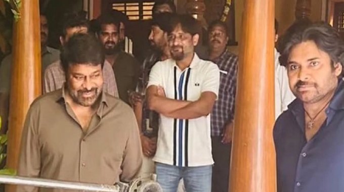 Chiranjeevi: తమ్ముడు సినిమా సెట్స్ లో అన్న‌య్య‌