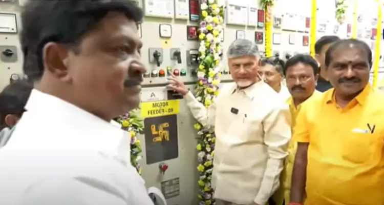 Handri Neeva : హంద్రీ నీవా కు నీరు విడుదల చేసిన సీఎం చంద్రబాబు