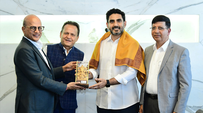 Nara Lokesh: సత్వ గ్రూప్ ఎండి బిజయ్ అగర్వాల్ తో మంత్రి లోకేష్ భేటీ